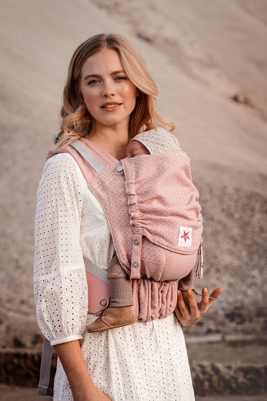 Bundle Tragcover Safari Eleni & Babystrage Flip Heart2Heart Rosé