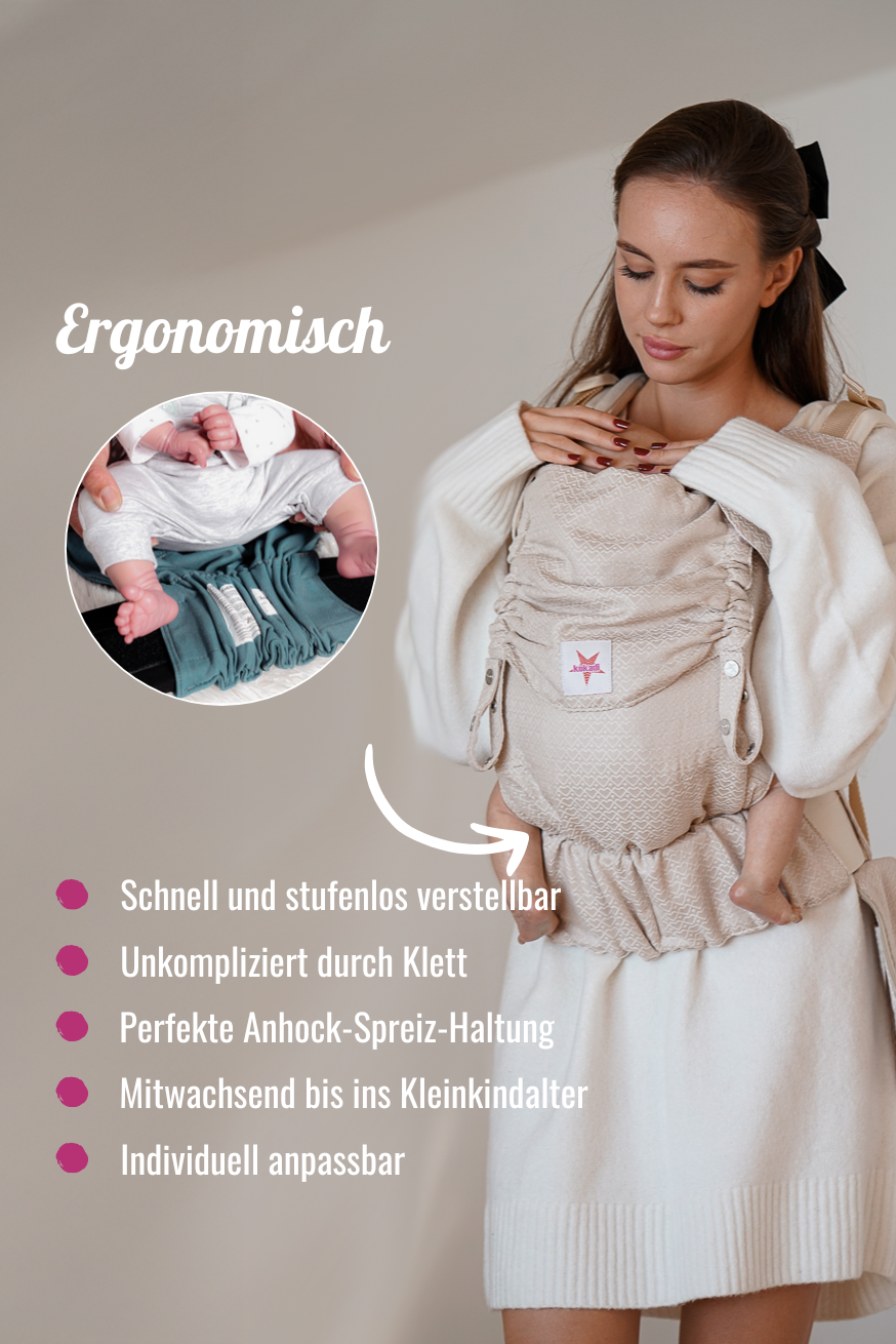 Baby Carrier Flip Heart2Heart Cream