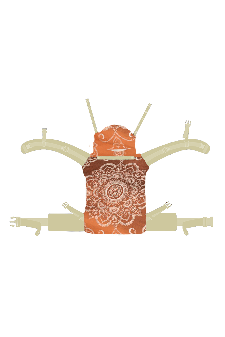 πορτ μπεμπέ Flip Mandala Latte Macchiato x Bamboo όπισθεν - KOKADI