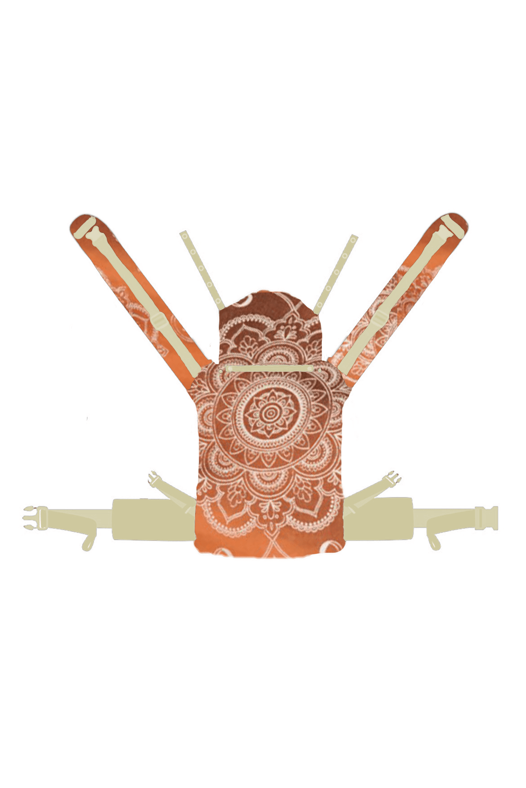πορτ μπεμπέ Flip X Mandala Latte Macchiato x Bamboo όπισθεν - KOKADI
