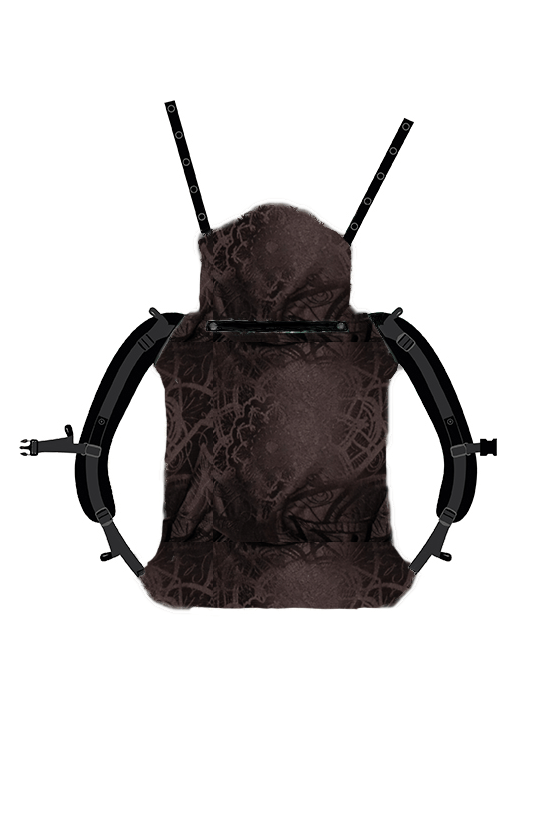 Babytrage Onbu Lilenia Black Beauty - KOKADI