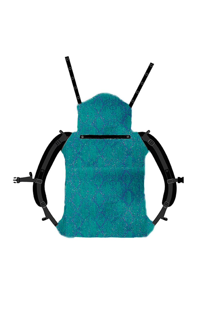 πορτ μπεμπέ Onbu Snake Azzura - KOKADI