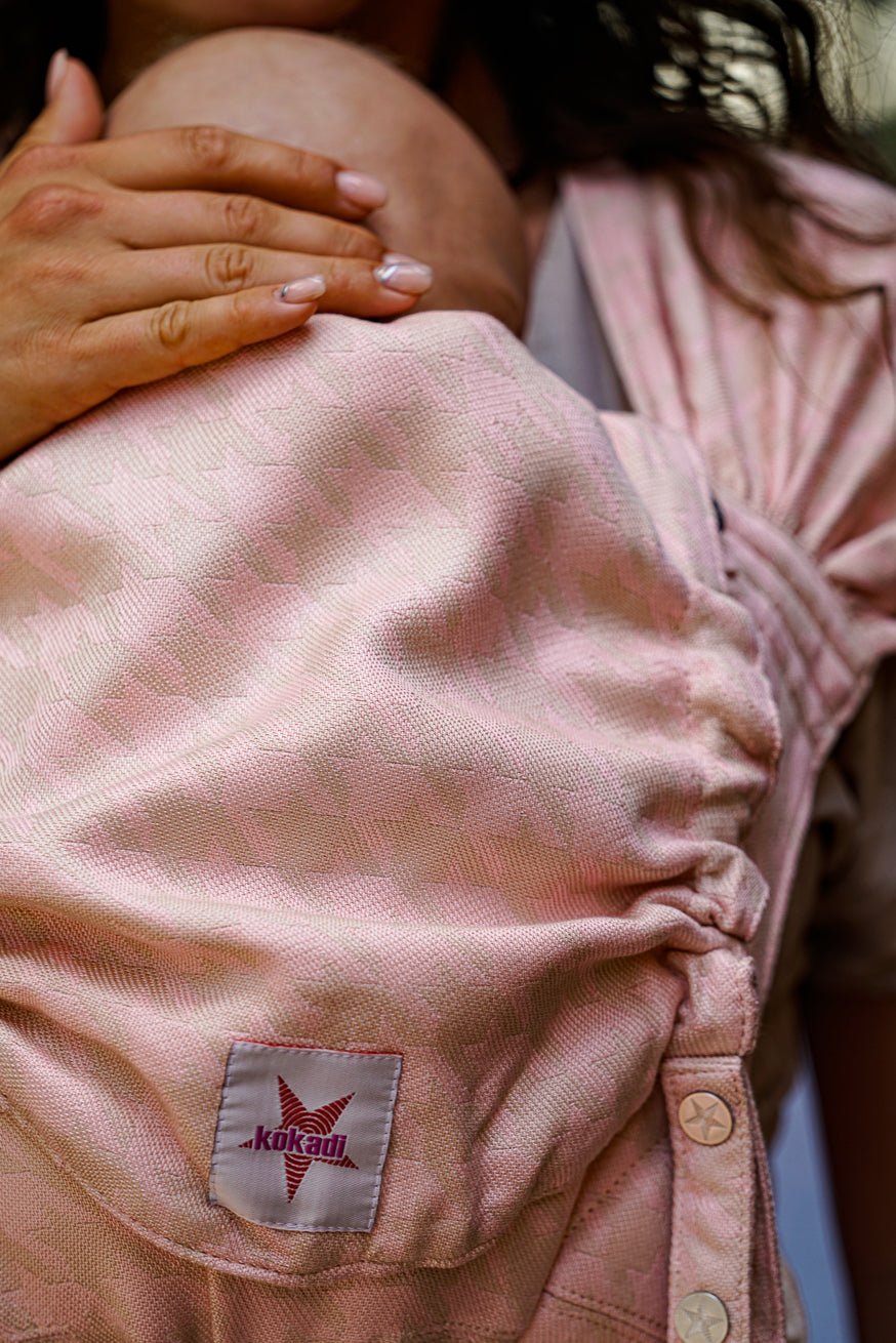 πορτ μπεμπέ WrapStar Houndstooth Viola - KOKADI