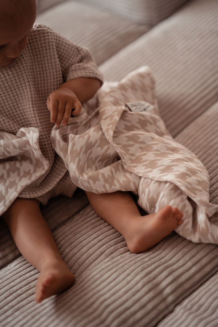 Κουβέρτα αγκαλιάς Houndstooth Campiano - KOKADI