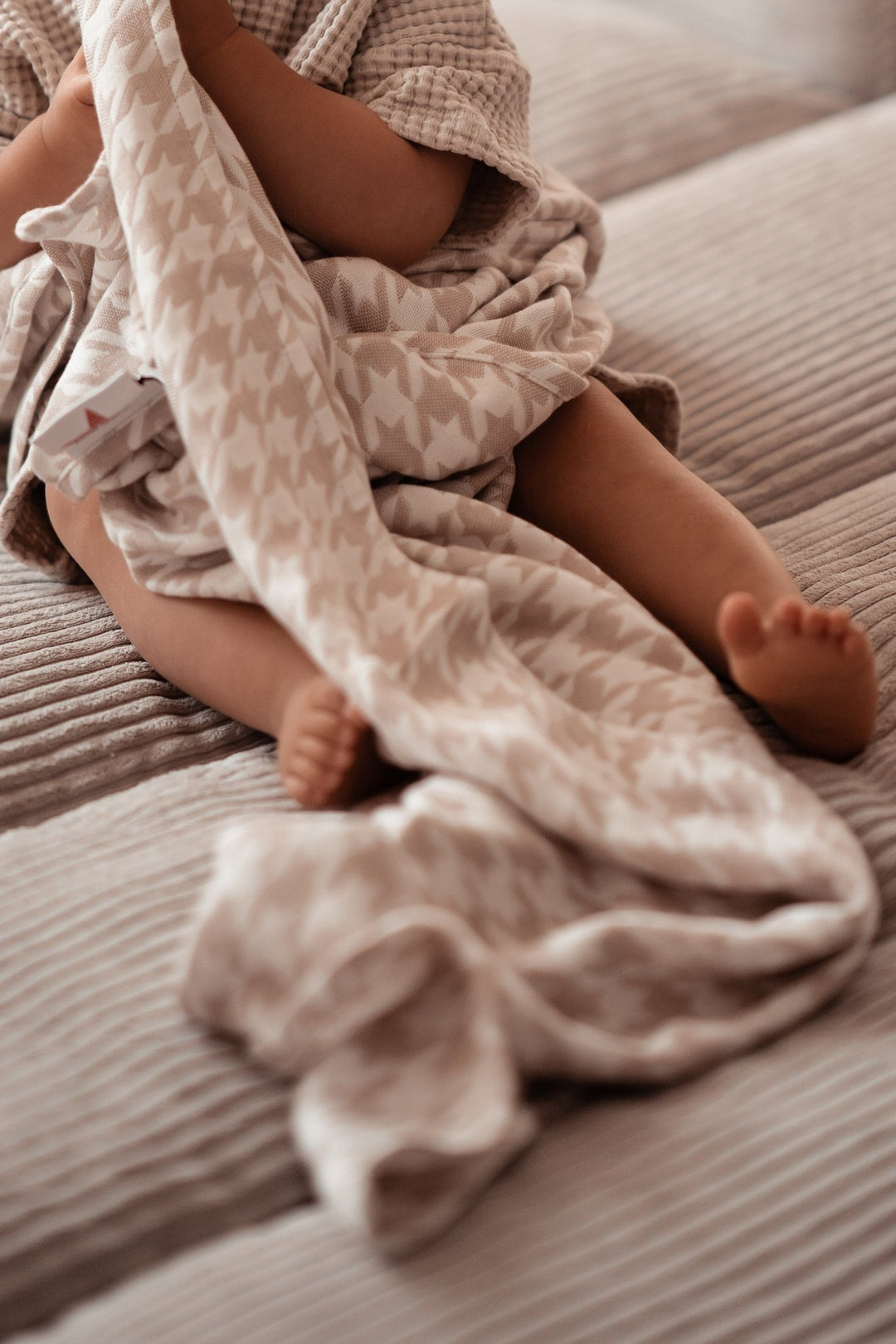 Κουβέρτα αγκαλιάς Houndstooth Campiano - KOKADI