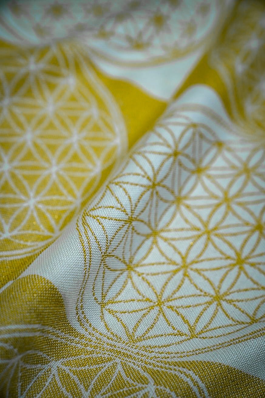 Βρεφική κουβέρτα λουλούδι της ζωής χρυσό - KOKADI