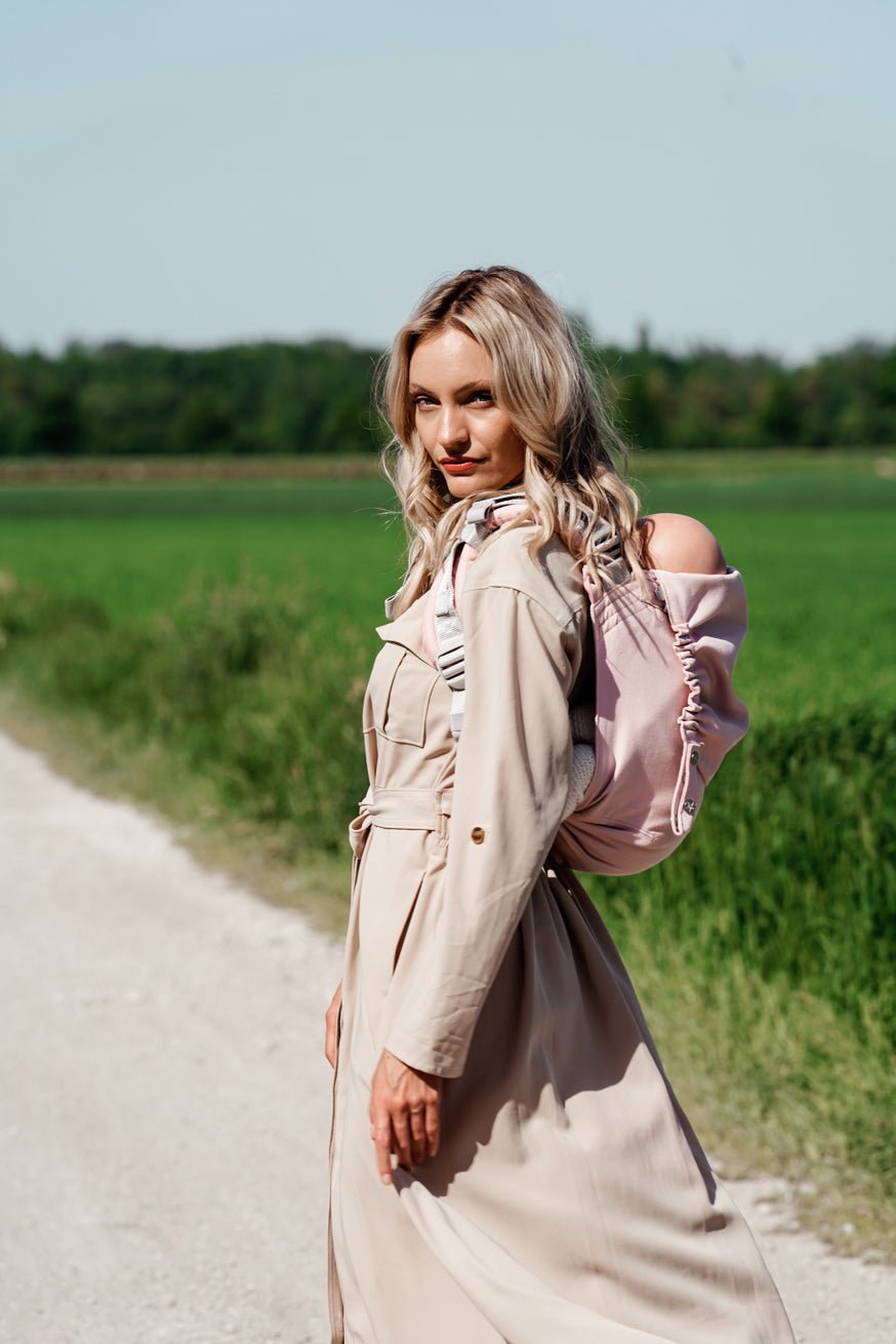 πορτ μπεμπέ Onbu Απλά Ροζέ - KOKADI