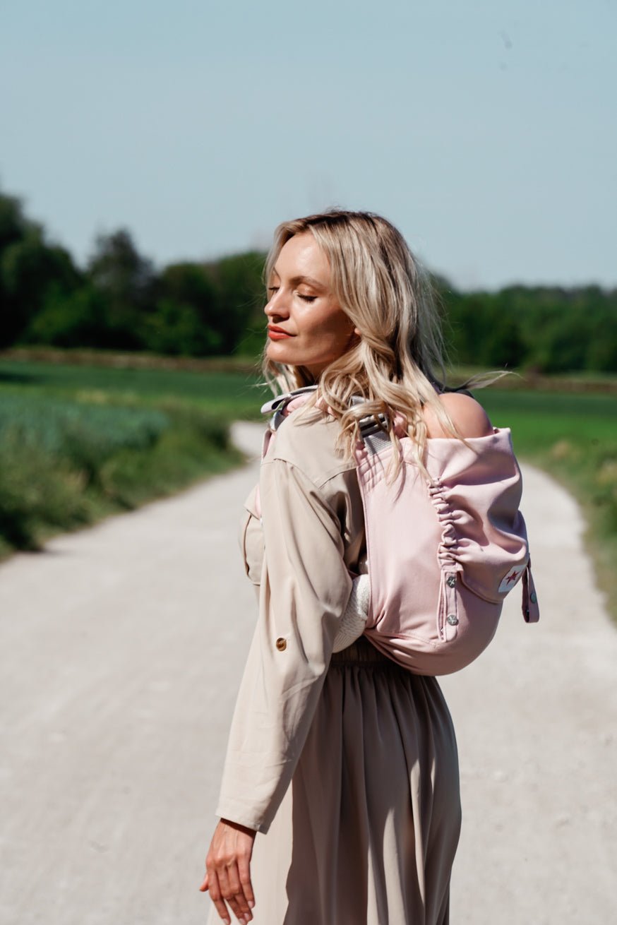 πορτ μπεμπέ Onbu Απλά Ροζέ - KOKADI