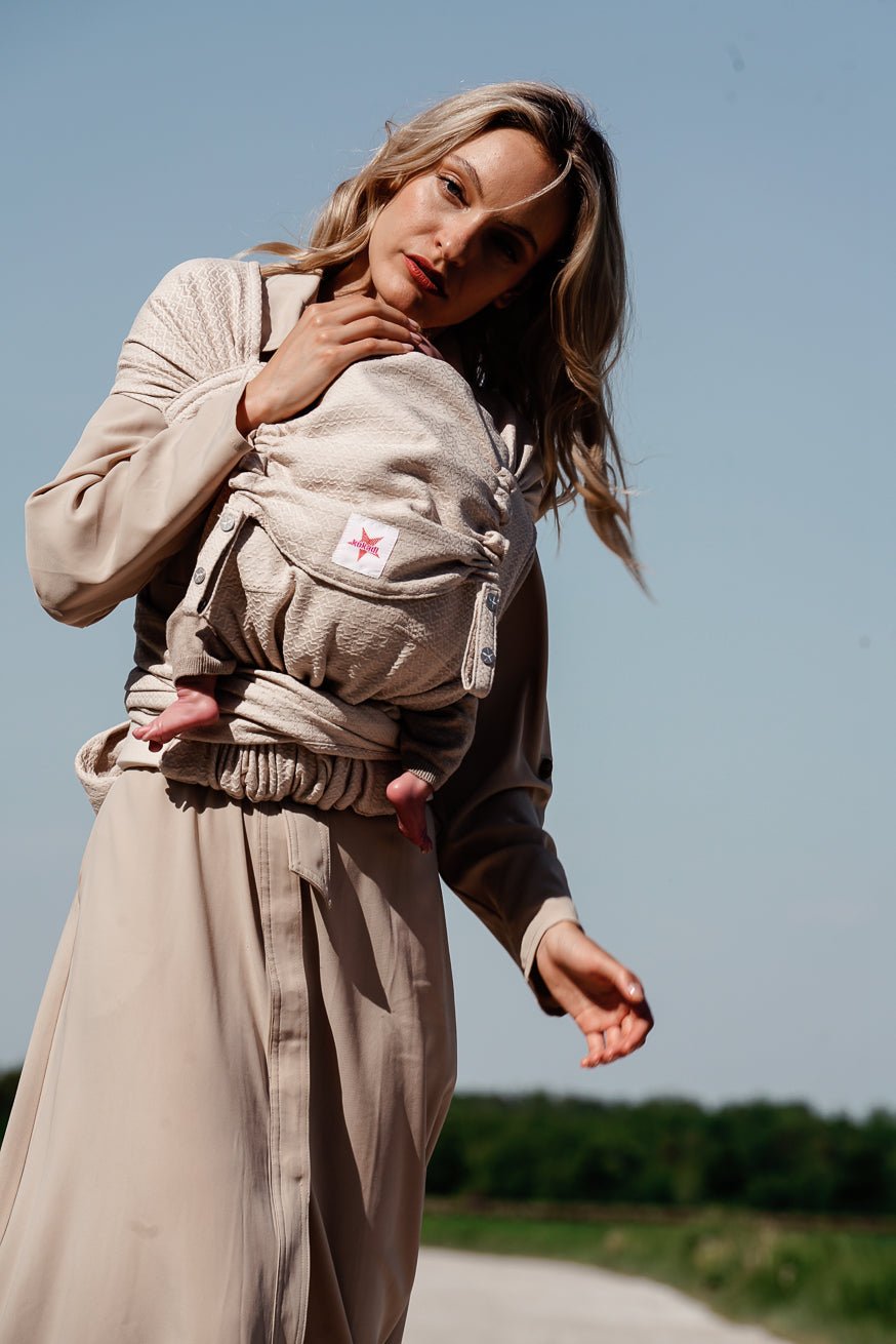 KOKADI πορτ μπεμπέ WrapStar κρέμα heart2heart