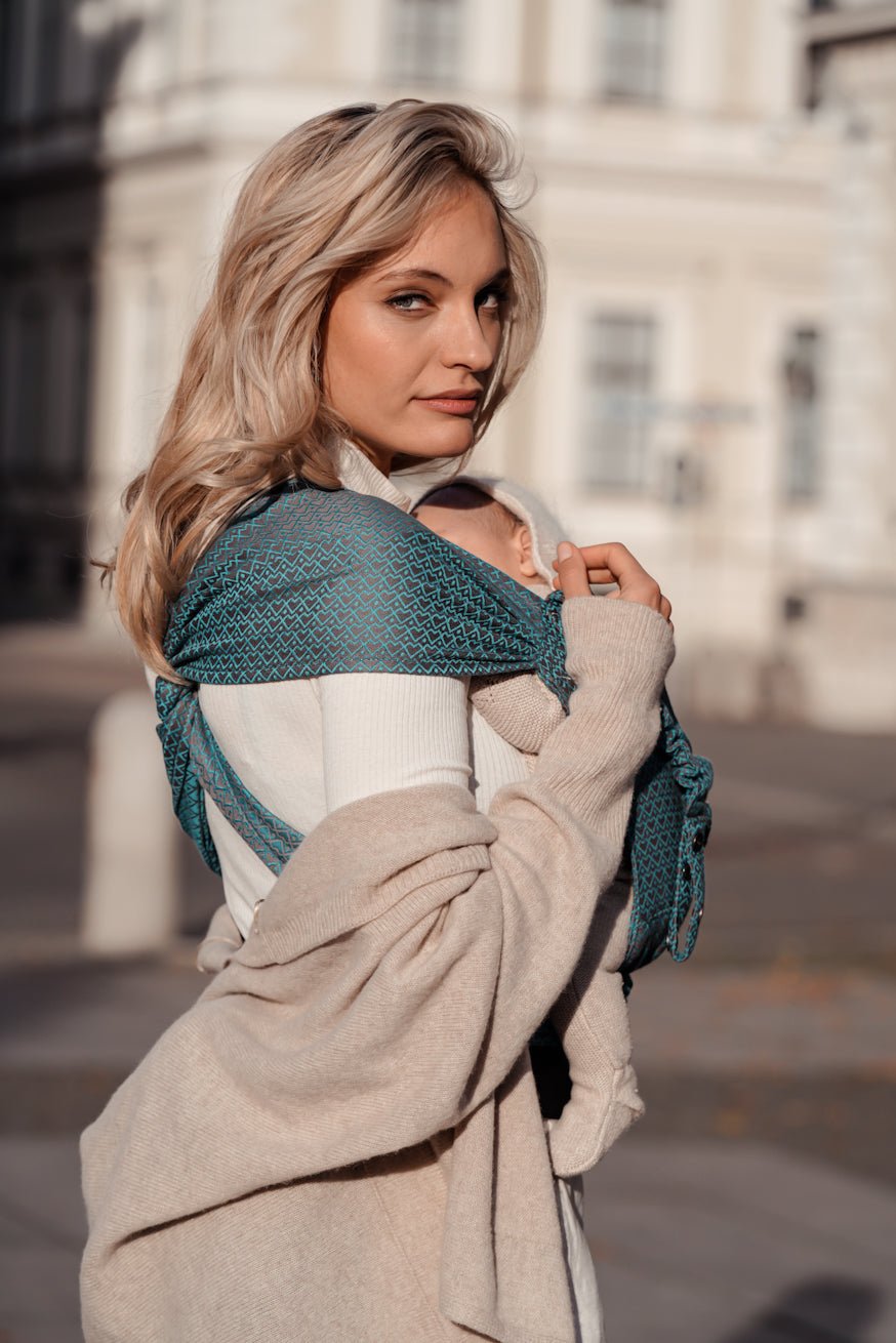 πορτ μπεμπέ WrapStar Heart2Heart Lagoon - KOKADI