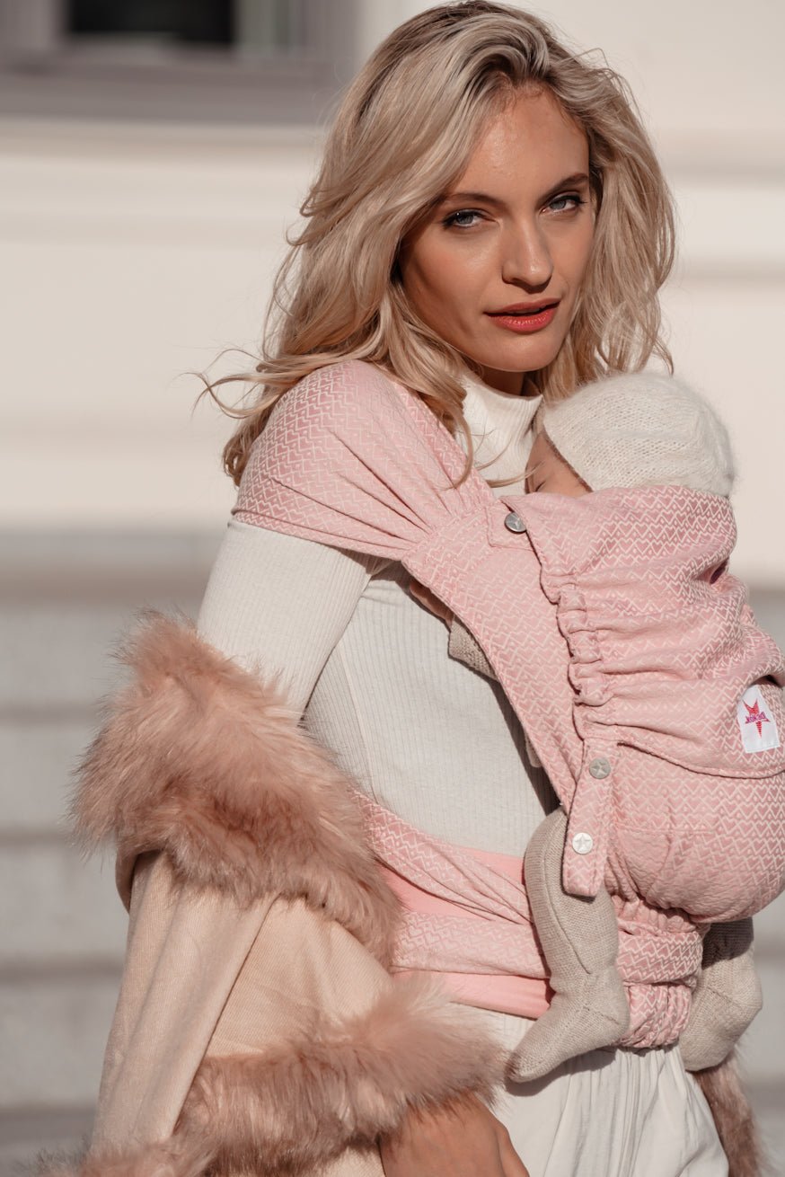 πορτ μπεμπέ WrapStar Ροζέ Heart2Heart - KOKADI