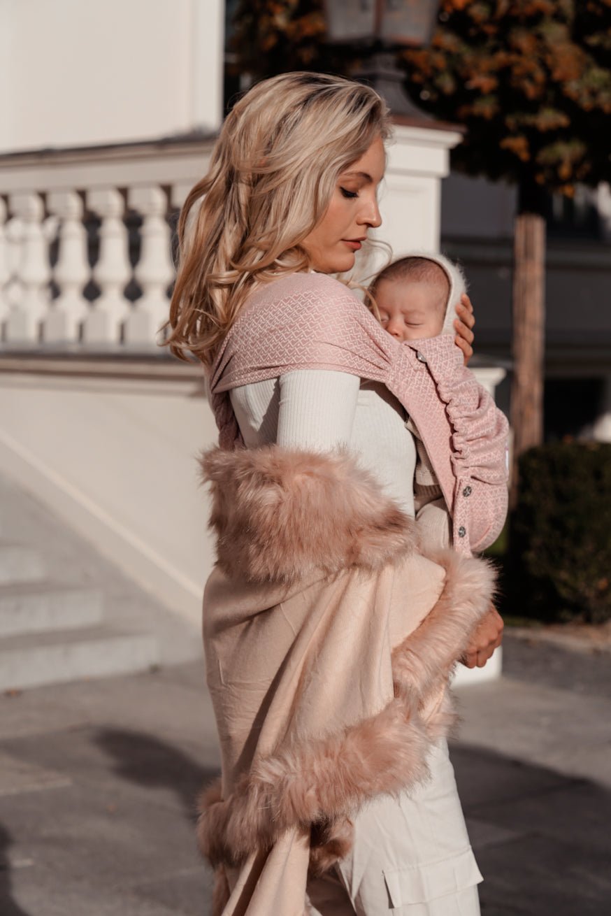 πορτ μπεμπέ WrapStar Ροζέ Heart2Heart - KOKADI