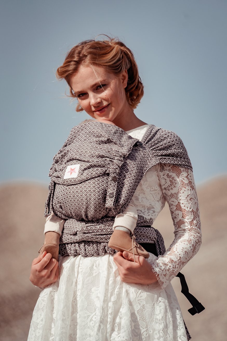 πορτ μπεμπέ WrapStar Heart2Heart Stone - KOKADI