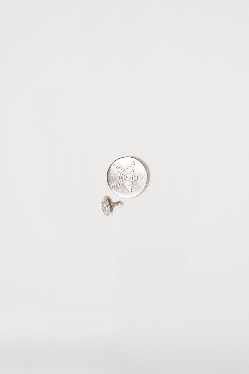 Τζιν κουμπιά ασημί - KOKADI