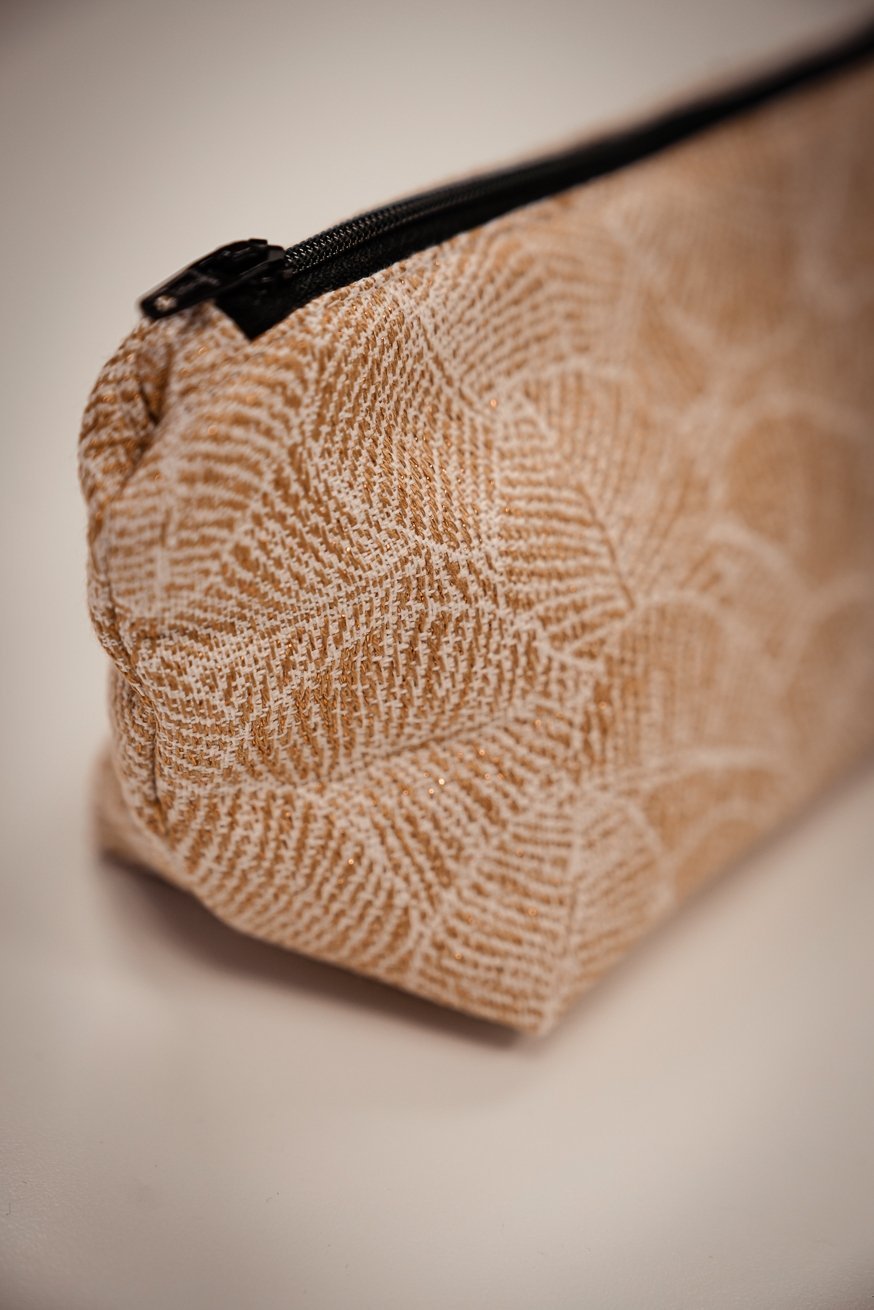 Καλλυντική τσάντα Golden Leaves - KOKADI