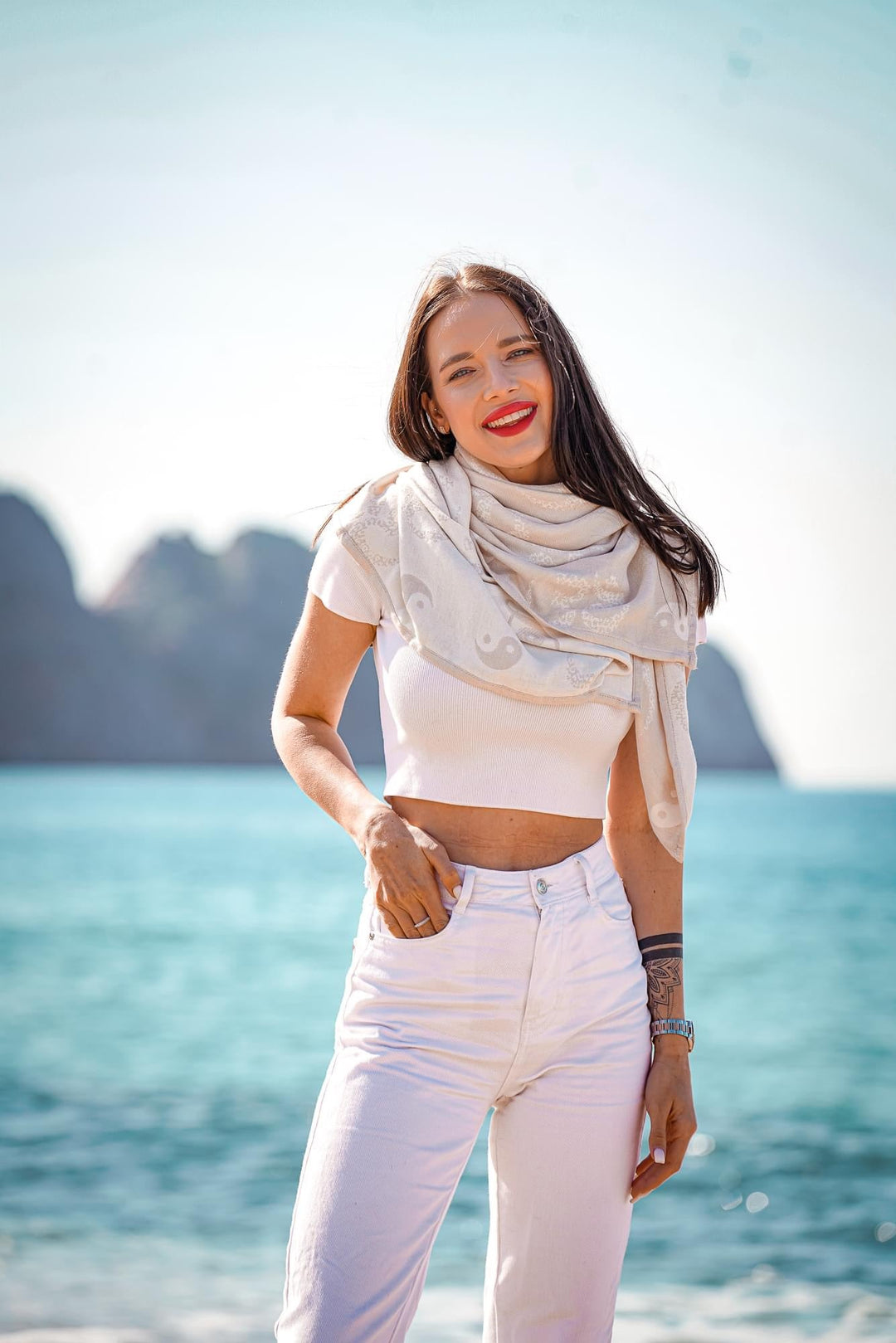 Πετσέτα αγκαλιάς Om Shanti Inner Light - KOKADI